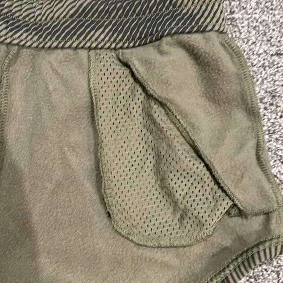 Under Armour Green Striped Athletic Shorts - Picture 5 of 5